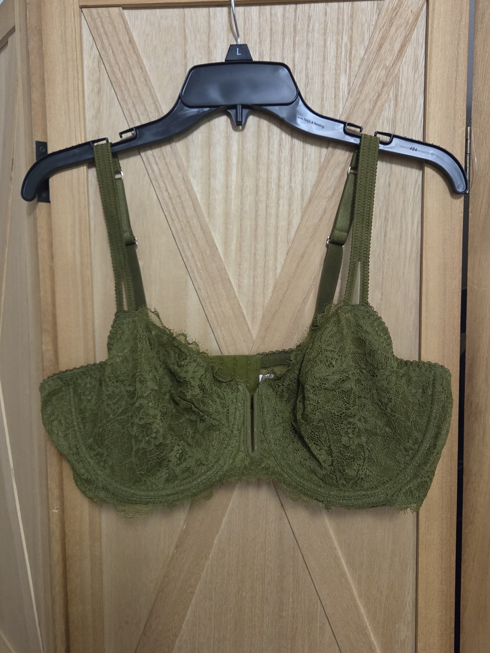 Olive Green Lace Underwire Bra
